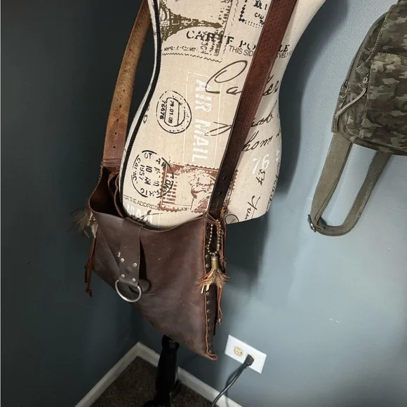 Women's Leather Crossbody - Picture 2 of 13